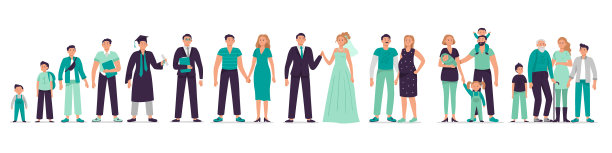 不同年龄的男人有家庭，男人的人生阶段图片下载