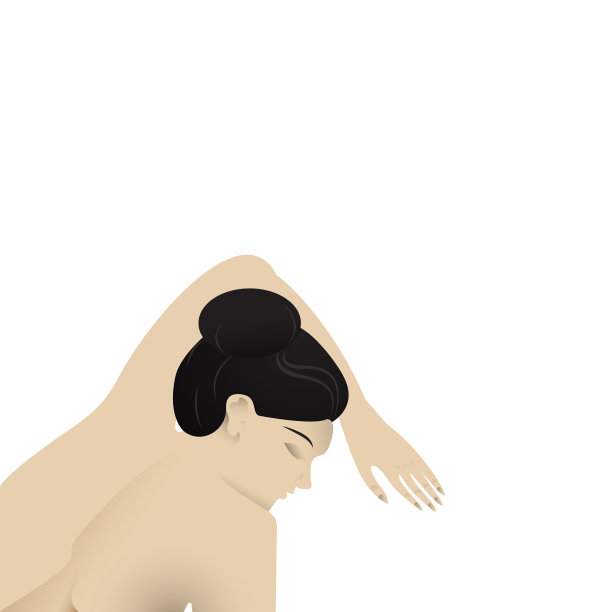 正在接受按摩治疗的女人身上有花图片下载