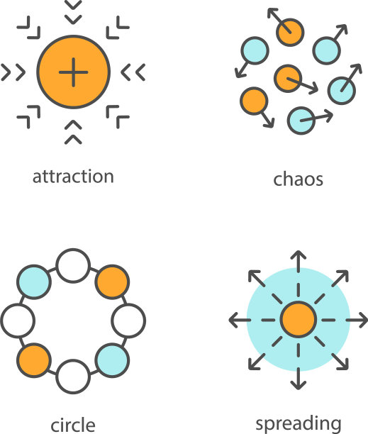 抽象符号颜色图标集图片下载