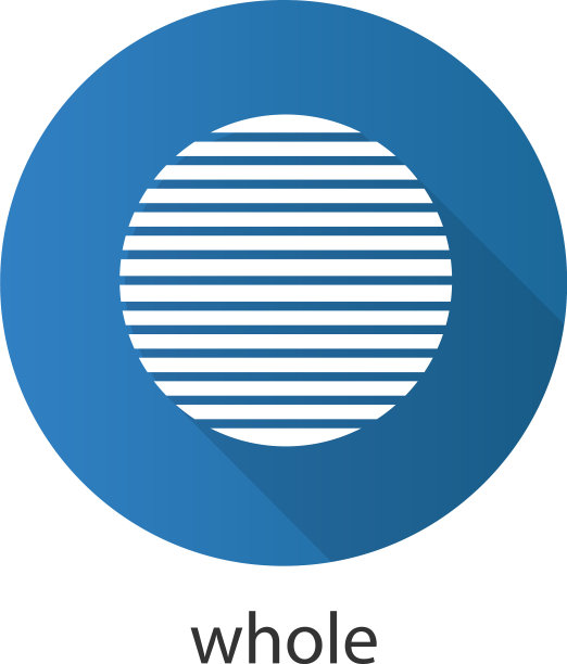 整个平面设计长阴影图标图片下载