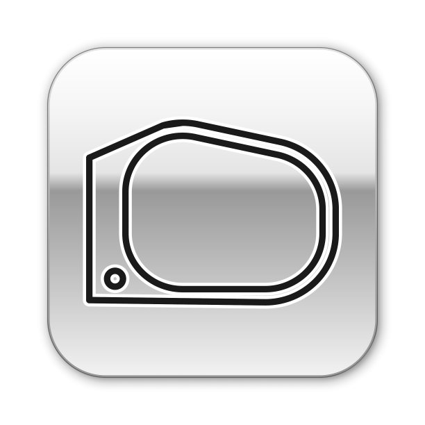 黑线车镜图标孤立在白色图片下载