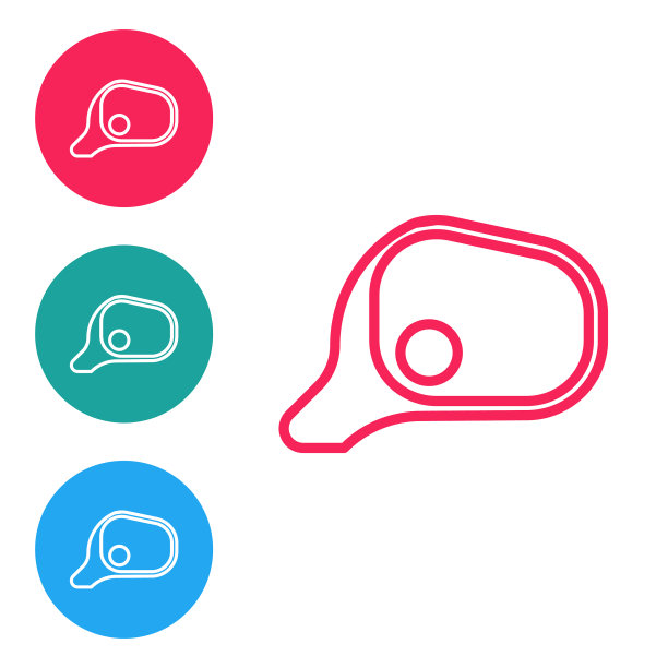 红色线车镜图标孤立在白色图片下载