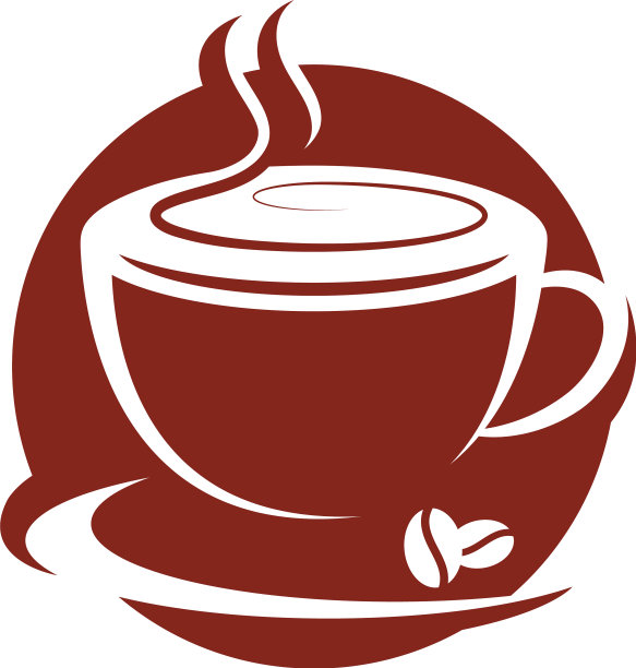 咖啡杯标志模板图标图片下载