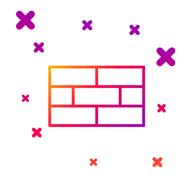 颜色线砖图标孤立在白色上图片下载