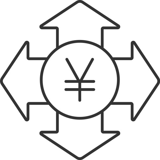 花钱的线性图标图片下载