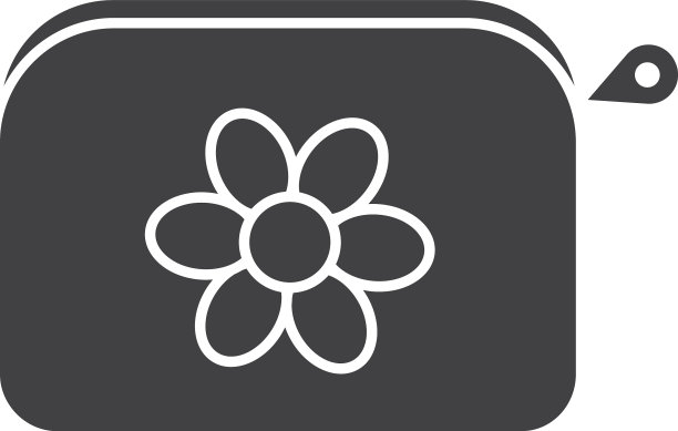 化妆袋字形图标图片下载