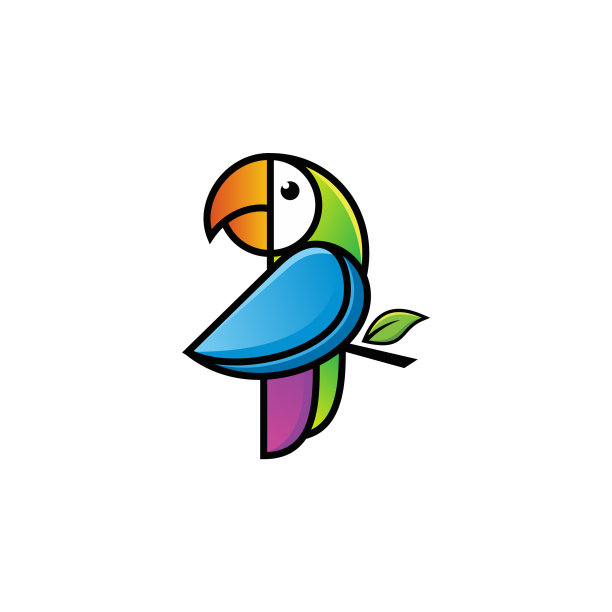鹦鹉标志设计图片下载