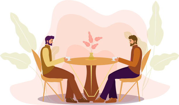 一群人正坐在咖啡馆的一张桌子旁喝酒图片下载