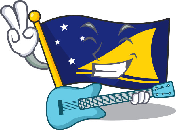 晚餐酷旗托克劳卷轴卡通图片下载