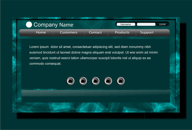 实用的网站模板多彩商业图片下载