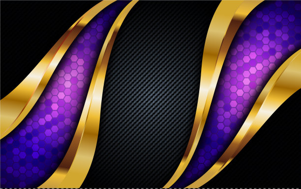 现代抽象画以五彩缤纷的金色线条和图片下载