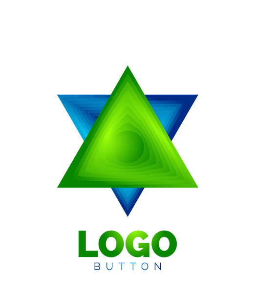 三角形图标几何标志模板最小图片下载