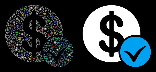 耀斑网状网络接受支付图标耀斑图片下载