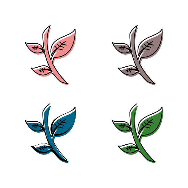 叶子标志变色图片下载