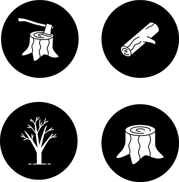 林业字形图标集图片下载