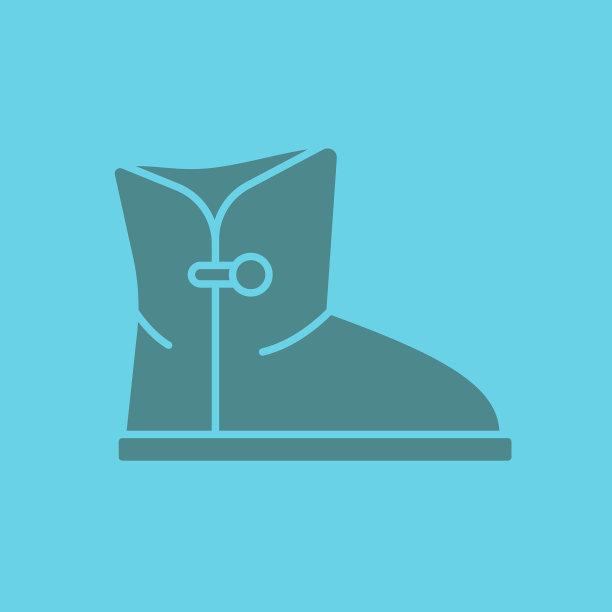妇女暖靴字形颜色图标图片下载
