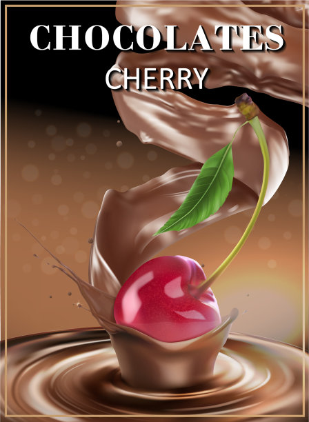 黑巧克力樱桃果味图片下载