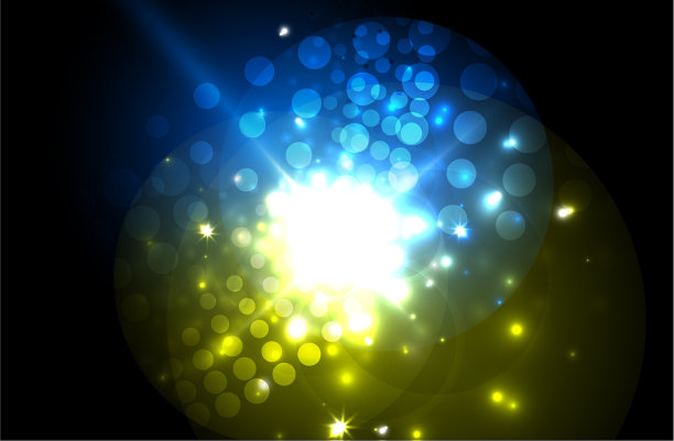 抽象的蓝色霓虹星背景庆祝图片下载