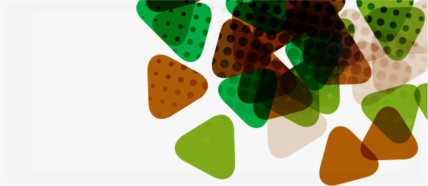 横幅用彩色马赛克几何三角形图片下载