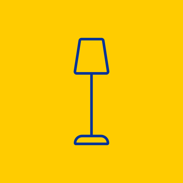 高站灯蓝线黄图标图片下载