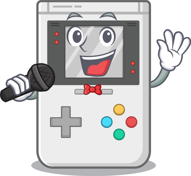 一款可爱的卡通唱盘掌上游戏图片下载