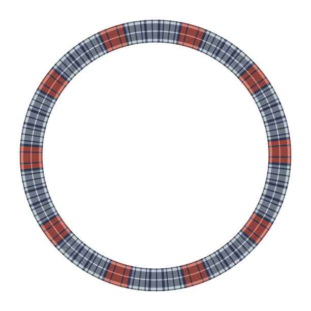 圆形框架复古图案设计模板图片下载