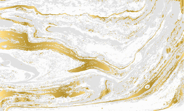 绿色和金色闪闪的波纹图案美丽图片下载