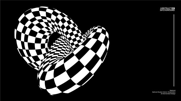 视错觉环结背景图片下载