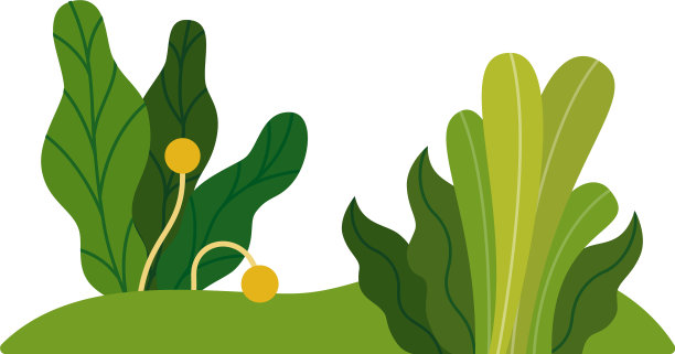 公园绿色植物图标平坦孤立图片下载