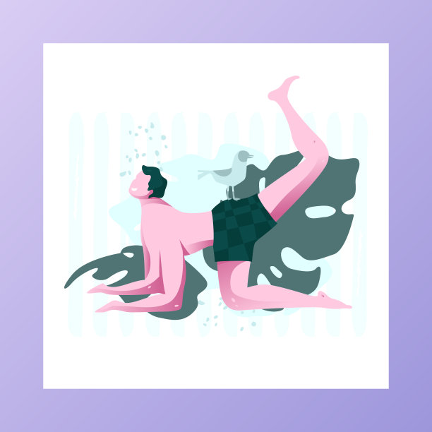 有趣的人在做瑜伽图片下载