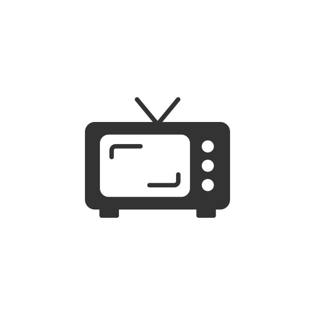 扁平风格复古电视屏幕图标图片下载