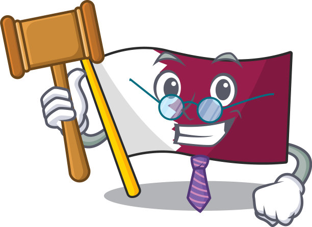 职业裁判旗卡塔尔卷轴呈现图片下载