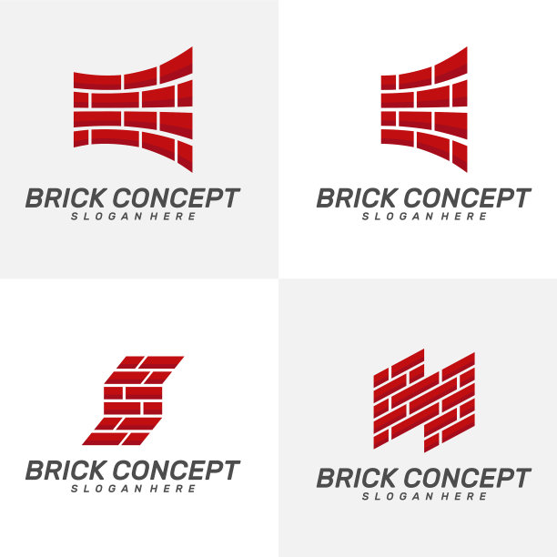 砌砖建筑标识设计图片下载