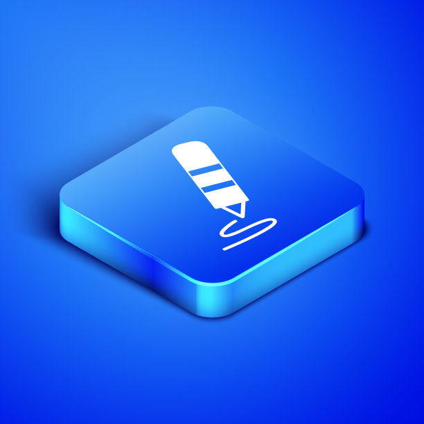 等距蜡笔绘制图标孤立图片下载