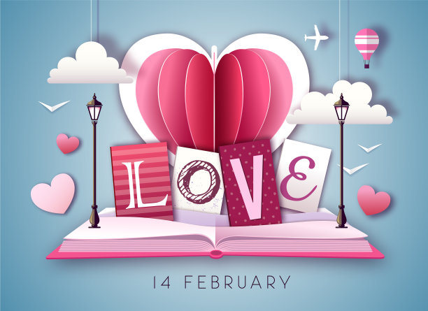 用情人的心打开童话书图片下载