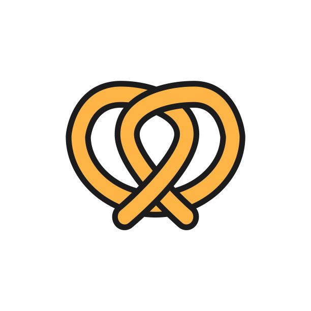 椒盐卷饼，啤酒，快餐，平色线图片下载