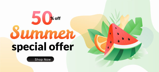 夏季特价横横幅图片下载
