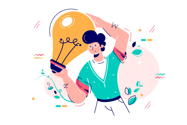 男人抱着灯泡图片下载