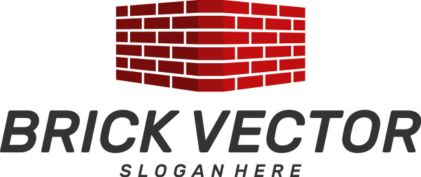 砖砌建筑标志设计砖砌简单图片下载