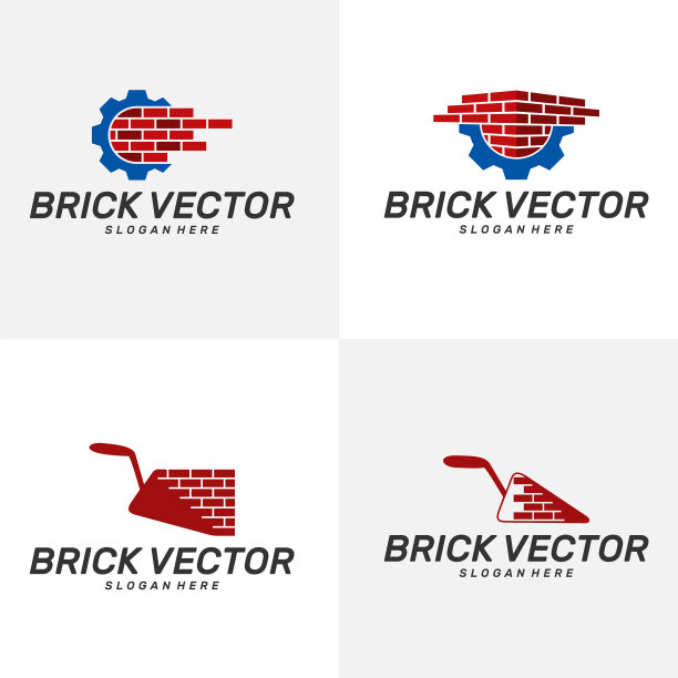 砌砖建筑标识设计图片下载