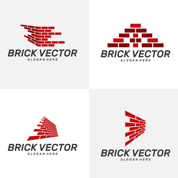 砌砖建筑标识设计图片下载