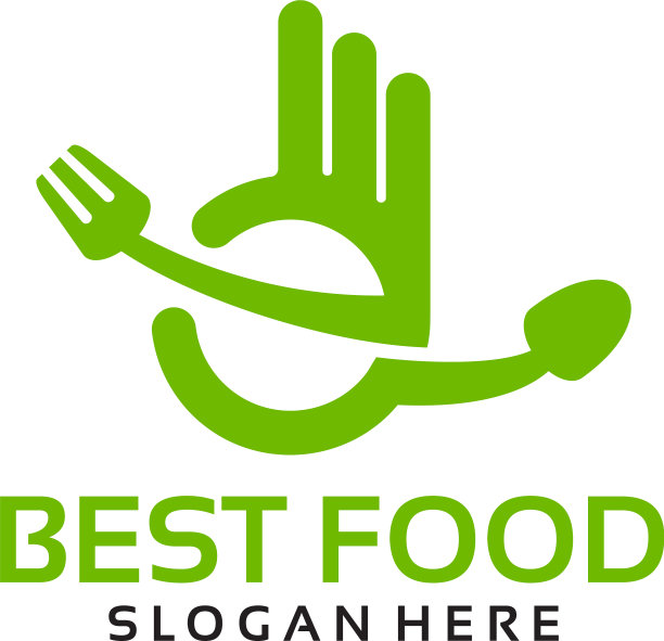 最好的食物标志模板与手势图片下载