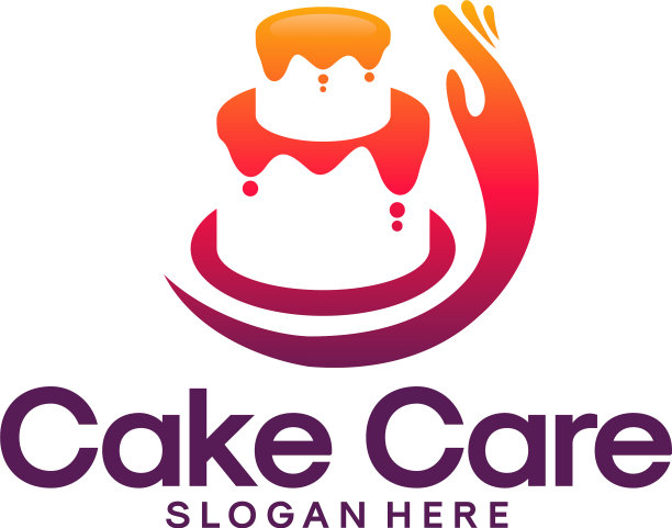 蛋糕护理标志设计食品护理标志模板图片下载