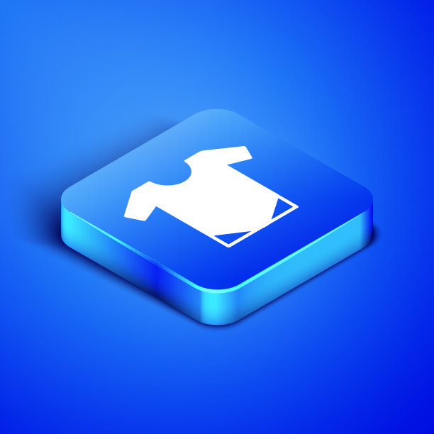 等距baonesie图标孤立在蓝色图片下载