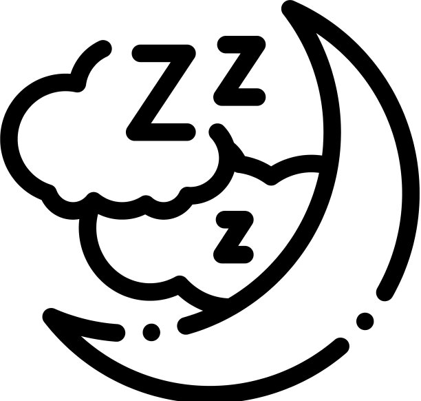 夜空与月亮的图标轮廓图片下载