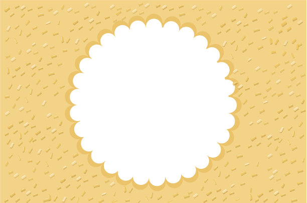 圆形框架与黄色背景图片下载