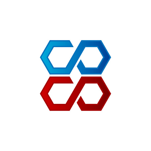 抽象C字母标志模板图片下载