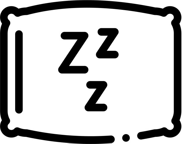 舒适的枕头睡觉图标轮廓图片下载