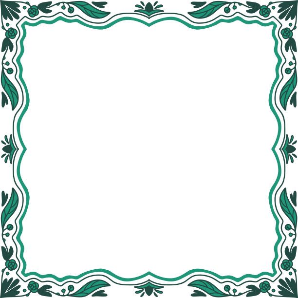 装饰复古小vignegrgreen图案框架图片下载