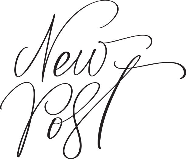 社交媒体的新帖子书法文本图片下载